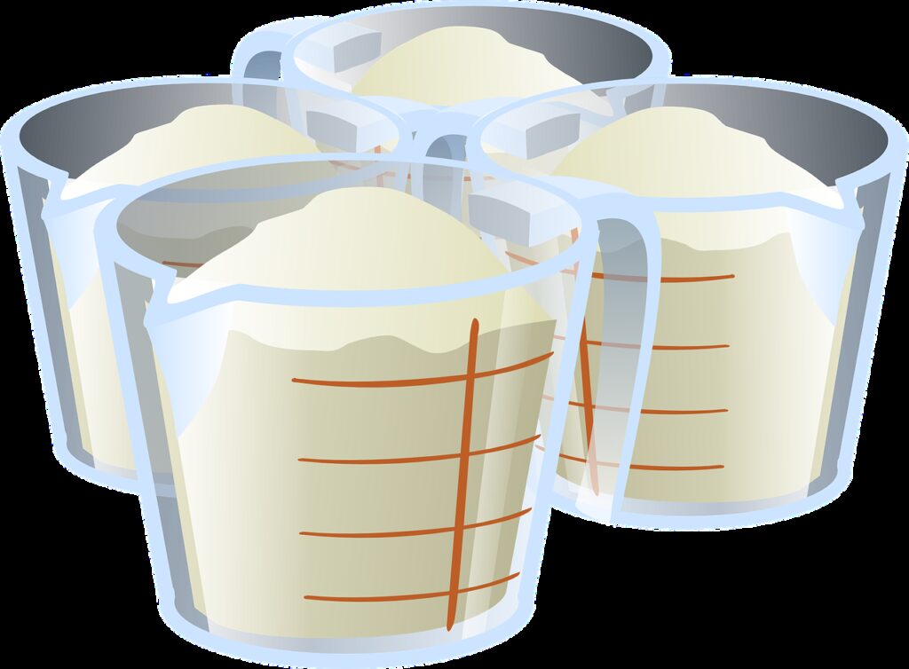 ingredients, sugar, flour