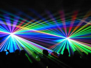 laser, show, laser show